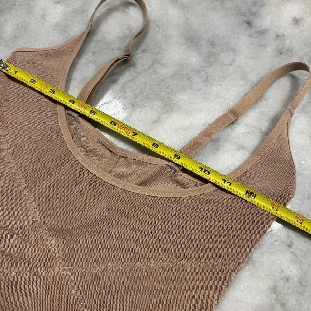 Women's Open Bust Tummy Control Waist Slimming Sheer Shapewear. Size Medium